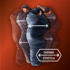SACO DE DORMIR EXOSPHERE EL LARGE +0C-6C-23C NEW VERMELHO DEUTER - loja online