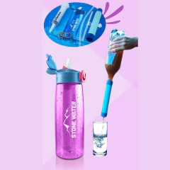 GARRAFA PLASTICA 650ML ECHO C/ FILTRO ROXO FUCSIA STONE WATER - comprar online