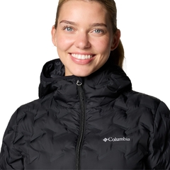 JAQUETA FEMININA DELTA RIDGE DOWN COM CAPUZ PRETO WK2769-010 COLUMBIA na internet