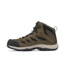 BOTA MASCULINA IMPERMEÁVEL WATERPROF CRESTWOOD MID VERDE E PRETO BM5371-326 COLUMBIA - comprar online