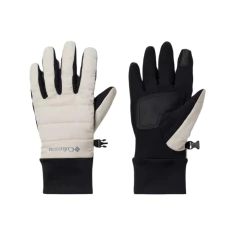 LUVA FEMININA POWDER LITE C/ TOUCH E OMNI HEAT PRETO E BEGE CL9684-278 COLUMBIA