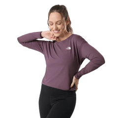 CAMISETA FEMININA MANGA LONGA DRY FPU 50 HYPER TEE CREW ROXO A049N1NI THE NORTH FACE