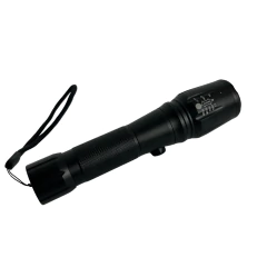 LANTERNA RECARREGÁVEL LED 16,5CM PRETO H23618 MD - comprar online