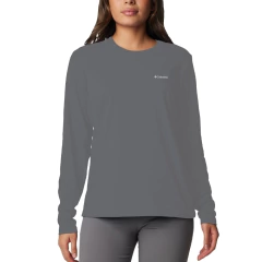 CAMISETA FEMININA MANGA LONGA DRY FPS 50 NEBLINA CINZA 320425082 COLUMBIA