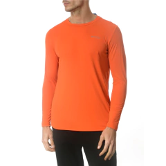 CAMISETA MASCULINA MANGA LONGA DRY FPS 50 NEBLINA LARANJA 320423777 COLUMBIA