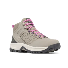 BOTA FEMININA IMPERMEÁVEL WATERPROF TRANSVERSE HIKE BEGE E ROSA BL7619-005 COLUMBIA
