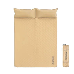 ISOLANTE TÉRMICO AUTO INFLÁVEL MAT CASAL C/ TRAVESSEIRO AMARELO NATUREHIKE