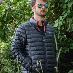 JAQUETA MASCULINA PUFFER DUPLA FACE GOOSE DOWN PRETO E LARANJA ESCURO 12024I48 KAILASH na internet