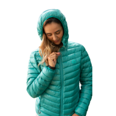 JAQUETA FEMININA PATAGÔNIA COM CAPUZ VERDE ESMERALDA 219R05075ZZZIL9 KAILASH