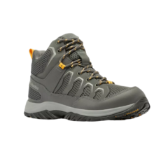 BOTA MASCULINA IMPERMEÁVEL WATERPROF GRANITE TRAIL CINZA E AMARELO BM8748-089 COLUMBIA