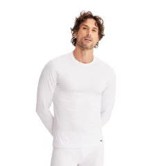 BLUSA MASCULINA SEGUNDA PELE BÁSICA BRANCO 117104BC ALMA - comprar online