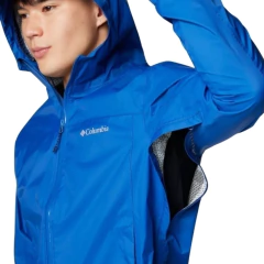 JAQUETA MASCULINA ANORAK EVAPOURATION II CORTA VENTO AZUL WM8514-433 COLUMBIA - loja online