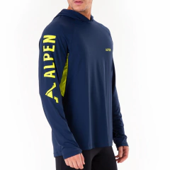 CAMISETA MASCULINA MANGA LONGA COM CAPUZ DRY FPU 50 EXPLORER AZUL MARINHO 2075001039AZ02 ALPEN - comprar online