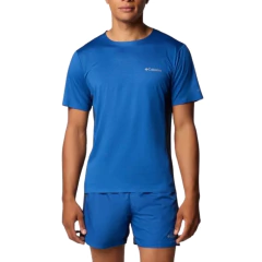 CAMISETA MASCULINA MANGA CURTA DRY THREE PITCH CREW AZUL AO4954-433 COLUMBIA