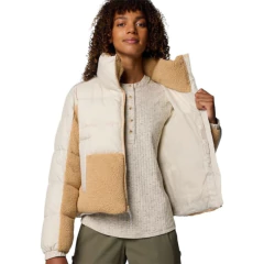 JAQUETA FEMININA LEADBETTER POINT SHERPA II SEM CAPUZ BEGE E MARROM WL5806-278 COLUMBIA na internet