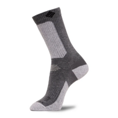 MEIA UNISSEX TÉRMICA LÃ MERINO CROP HIKE CREW LIGHTWEIGHT CINZA RCS765030 COLUMBIA - comprar online