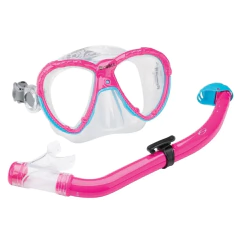 KIT DE MERGULHO INFANTIL BUBBLE ROSA PINK SEASUB