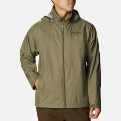 JAQUETA MASCULINA GLENNAKER LAKE RAIN CORTA VENTO VERDE STONE GREEN RM2015-399 COLUMBIA