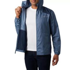 JAQUETA MASCULINA FLASH FORWARD WINDBREAKER CORTA VENTO AZUL YONDER KM3972-478 COLUMBIA na internet