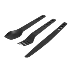 TALHERES DE PLÁSTICO PRETO C/ 3 PEÇAS NAUTIKA - Terratop Aventura