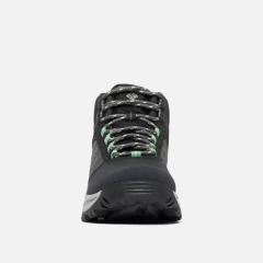 BOTA FEMININA IMPERMEÁVEL WATERPROF TRANSVERSE HIKE PRETO E VERDE CLARO BL7619-010 COLUMBIA - loja online