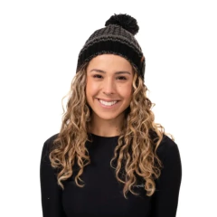 GORRO UNISSEX HALF DOME PRETO E CINZA CONQUISTA