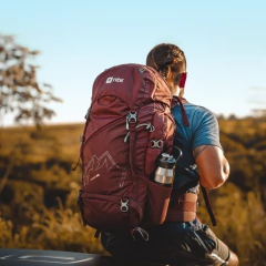 MOCHILA ANDES 40L VINHO NAUTIKA - Terratop Aventura