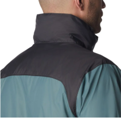 JAQUETA MASCULINA GLENNAKER LAKE RAIN CORTA VENTO CINZA E AZUL RM2015-346 COLUMBIA - Terratop Aventura