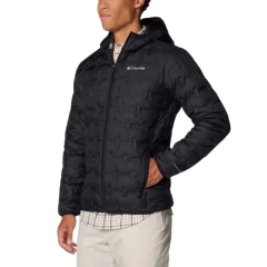 JAQUETA MASCULINA DELTA RIDGE DOWN COM CAPUZ PRETO WO6610-010 COLUMBIA na internet