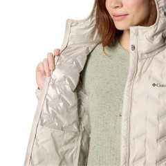 JAQUETA FEMININA PARCA DOWN DELTA RIDGE II COM CAPUZ BEGE WK0440-278 COLUMBIA - comprar online