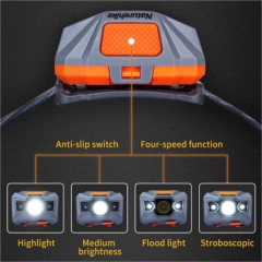 LANTERNA DE CABEÇA RECARREGAVÉL NH140 IPX6 AZUL NATUREHIKE na internet