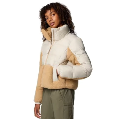 JAQUETA FEMININA LEADBETTER POINT SHERPA II SEM CAPUZ BEGE E MARROM WL5806-278 COLUMBIA - comprar online