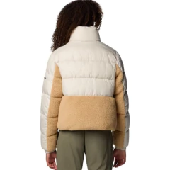 JAQUETA FEMININA LEADBETTER POINT SHERPA II SEM CAPUZ BEGE E MARROM WL5806-278 COLUMBIA - loja online