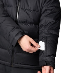 JAQUETA MASCULINA ROARING FORK II DOWN COM CAPUZ PRETO WO9906-010 COLUMBIA - Terratop Aventura