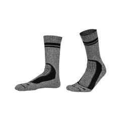 MEIA UNISSEX TRAIL CANO ALTO MESCLA E PRETO 000VST00 CURTLO - comprar online