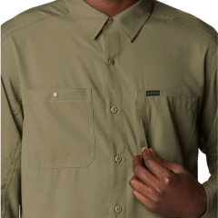 CAMISETA MASCULINA MANGA LONGA DRY FPS 50 SILVER RIDGE UTILITY VERDE AM1683-397 COLUMBIA na internet