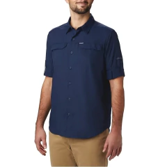 CAMISETA MASCULINA MANGA LONGA DRY FPS 50 SILVER RIDGE 2.0 AZUL NAVY AO0651-464 COLUMBIA - comprar online