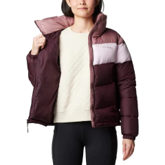 JAQUETA FEMININA PUFFECT II COLORBLOCK MOONVISTA SEM CAPUZ ROSA E VINHO WL1195-607 COLUMBIA - comprar online