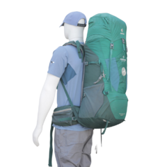 TEST DRIVE MOCHILA AIRCONTACT LITE 50+10L VERDE DEUTER na internet