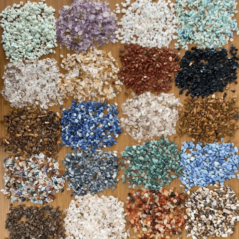 Cascalhos de Pedras Naturais para Artesanato e Decoração 500G