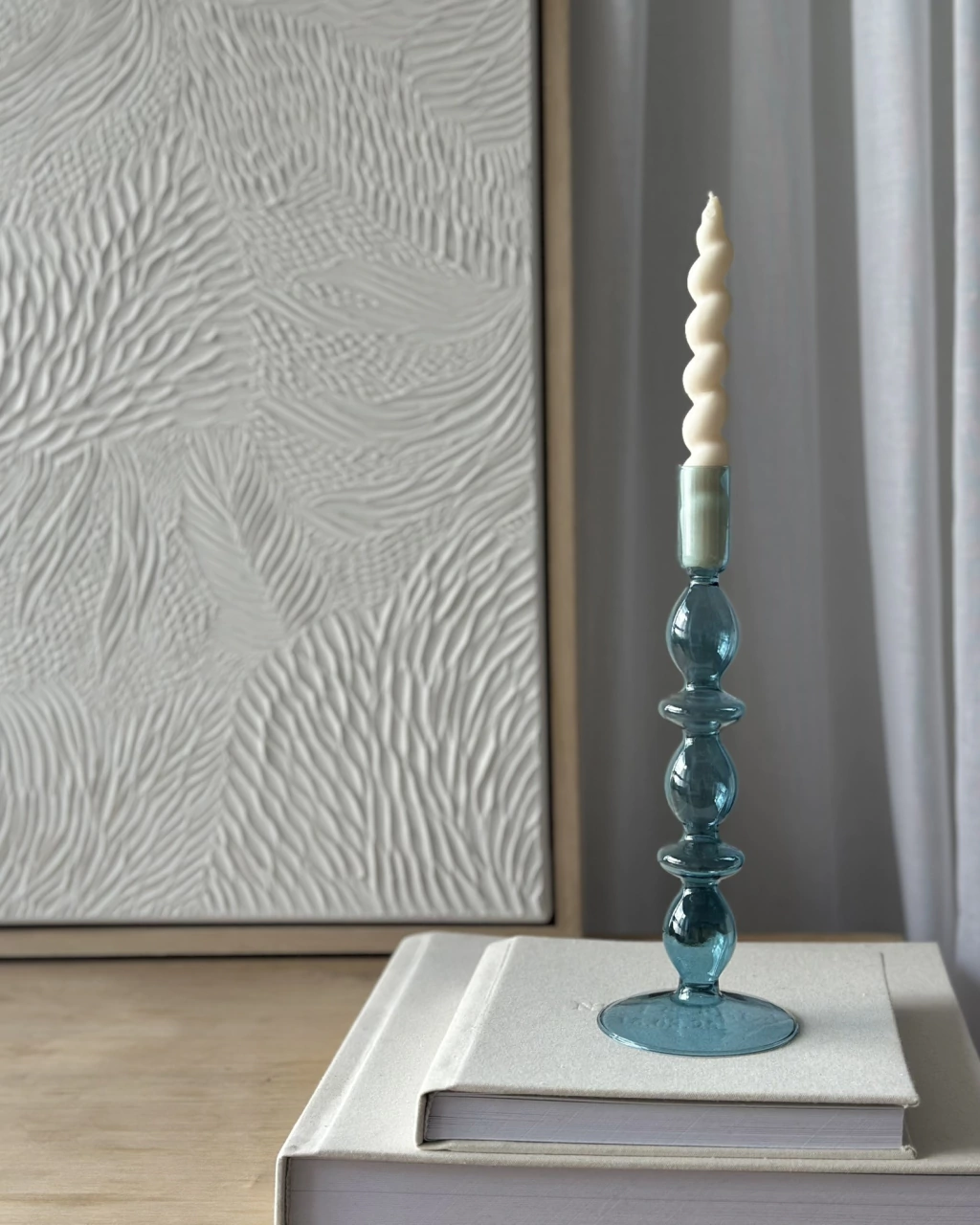 CANDELABRO MURANO CELESTE