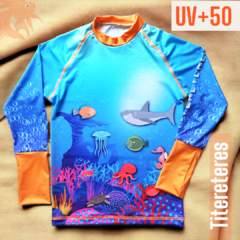 Remera Océano UV+50 Manga Larga