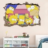 VINILO PARA PARED EFECTO 3D SIMPSON PARED RORA