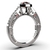 Imagem do Anel Direito II - Ouro branco 18k - Rubis Naturais - Col. Imperial