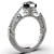Anel Pedagogia II - Prata 950 com Rhodium branco - Col. Imperial