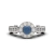 Anel Fonoaudiologia - Prata 950 com Rhodium Branco - Col. Imperial