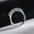 Meia aliança Rebeca - Prata com Rhodium branco - comprar online