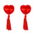 PEZONERAS VALENTINE'S DAY - SLUT CUBRE PEZON - ACCESORIO ERÓTICO - (ROJO)