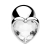 PLUG ANAL METÁLICO - ADORNO JOYA LOVE - TALLA M (TRANSPARENTE) - tienda online