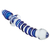 DILDO DE VIDRIO BYLLY - DISEÑO DOBLE ESTIMULACIÓN - 22CM - AVenida69.com | Tienda para adultos